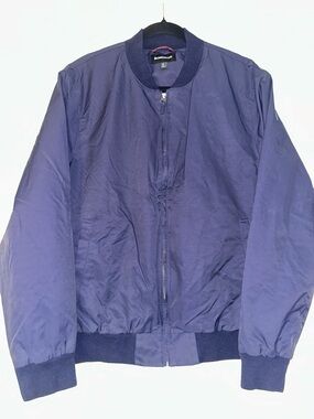 Bonobos Navy Blue Bomber Jacket